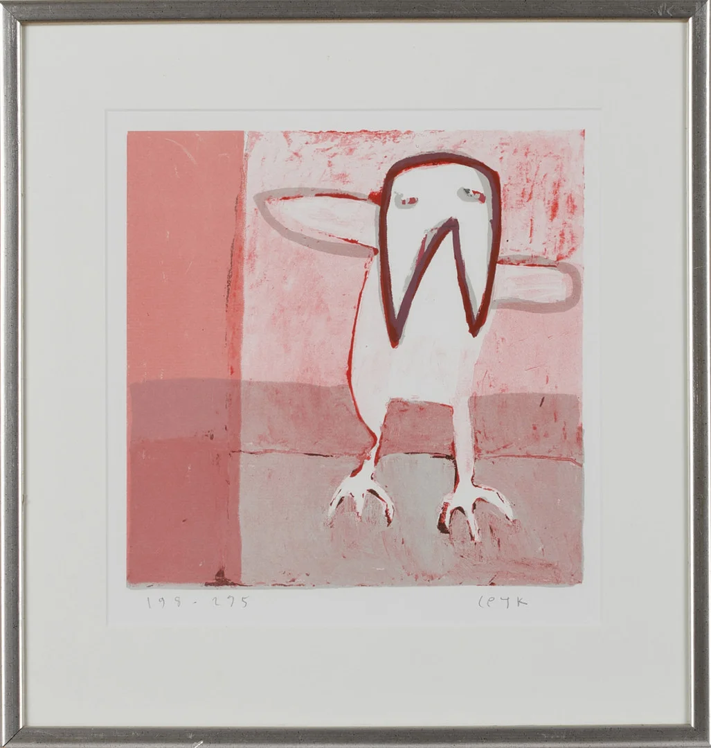 CAMILLA PYK. "Fågel", litografi, signerad och numrerad 198/295. — Engravings & Prints — Crafoord Auktioner Stockholm