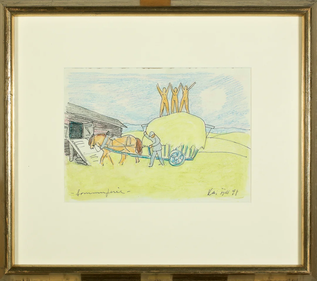 Fjell, Kai — "Sommerferie" 1978 — Kunst/Øvrig billedkunst — Blomqvist