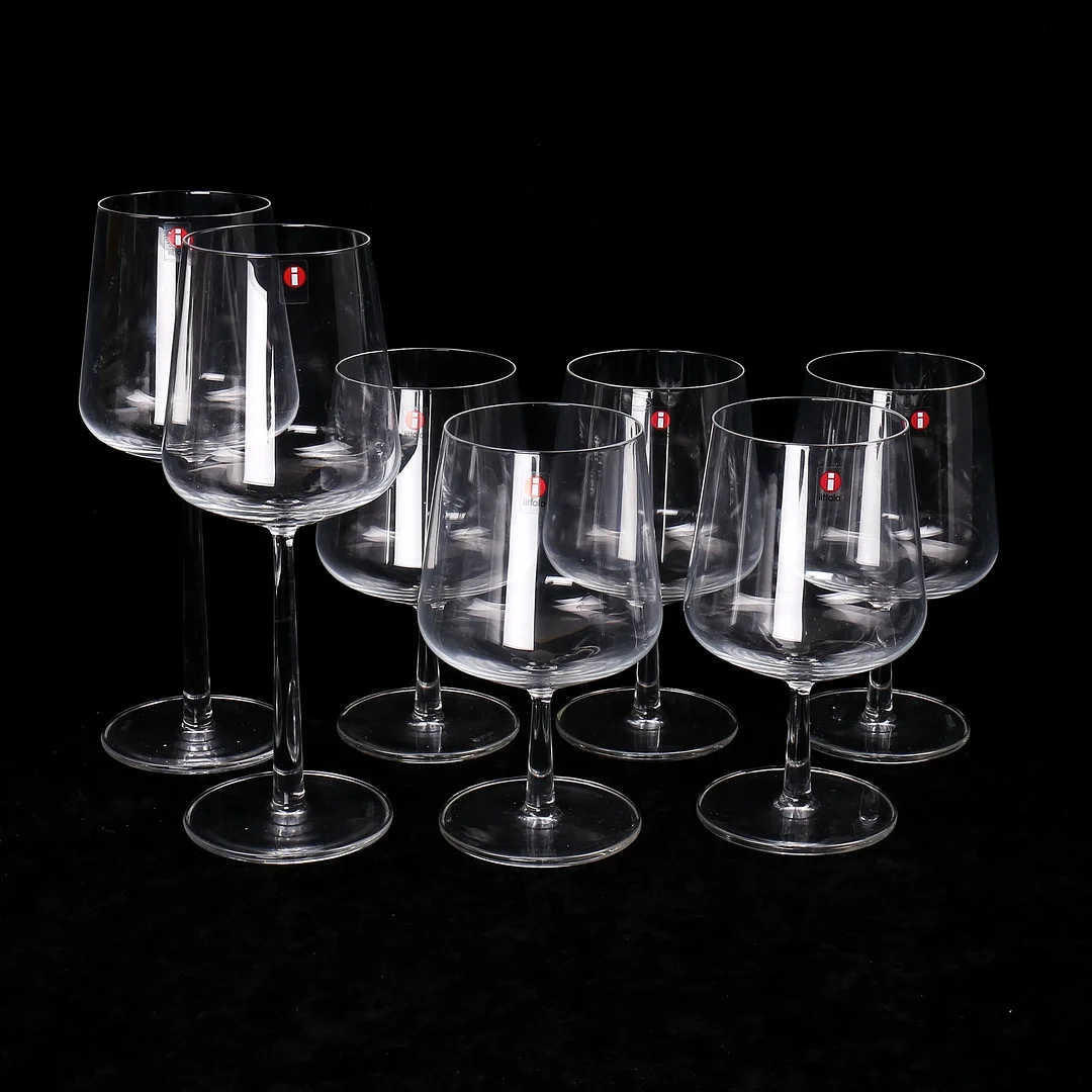 ALFREDO HÄBERLI. Glas, 7 st, "Essence", Iittala, Finland. — Utility glass — Växjö Auktionskammare