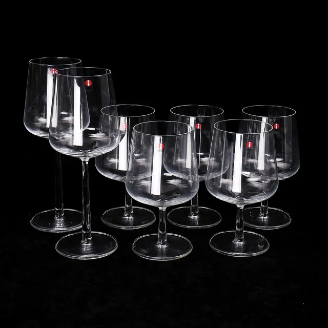 ALFREDO HÄBERLI. Glas, 7 st, "Essence", Iittala, Finland.