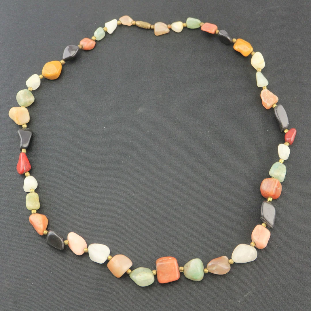 EDELSTEIN COLLIER CARNEOL SEMPERIT VINTAGE. — Necklace — Kunst- und Auktionshaus Kleinhenz
