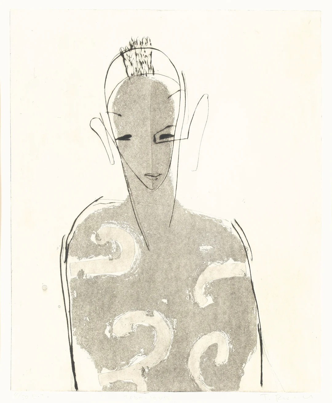 Resell, Terje — "Tobo-jente" — Kunst/Grafikk — Blomqvist