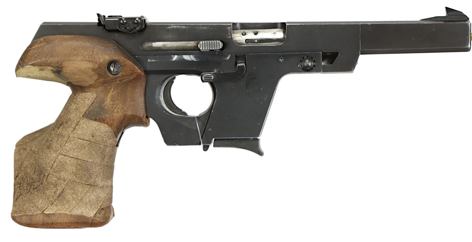 PISTOL M VÄXELSATS, Halvautomatisk, fabrikat Walther, modell GSP, kaliber .22LR & .32S&W WC, tillv.nr 53071, se-nr begagnad. — Pistols — Walter Borg