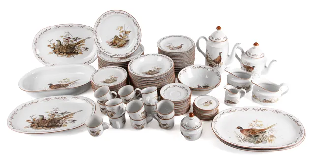 Mads Stage. Hunting set. Dinner and coffee service (97 pieces)