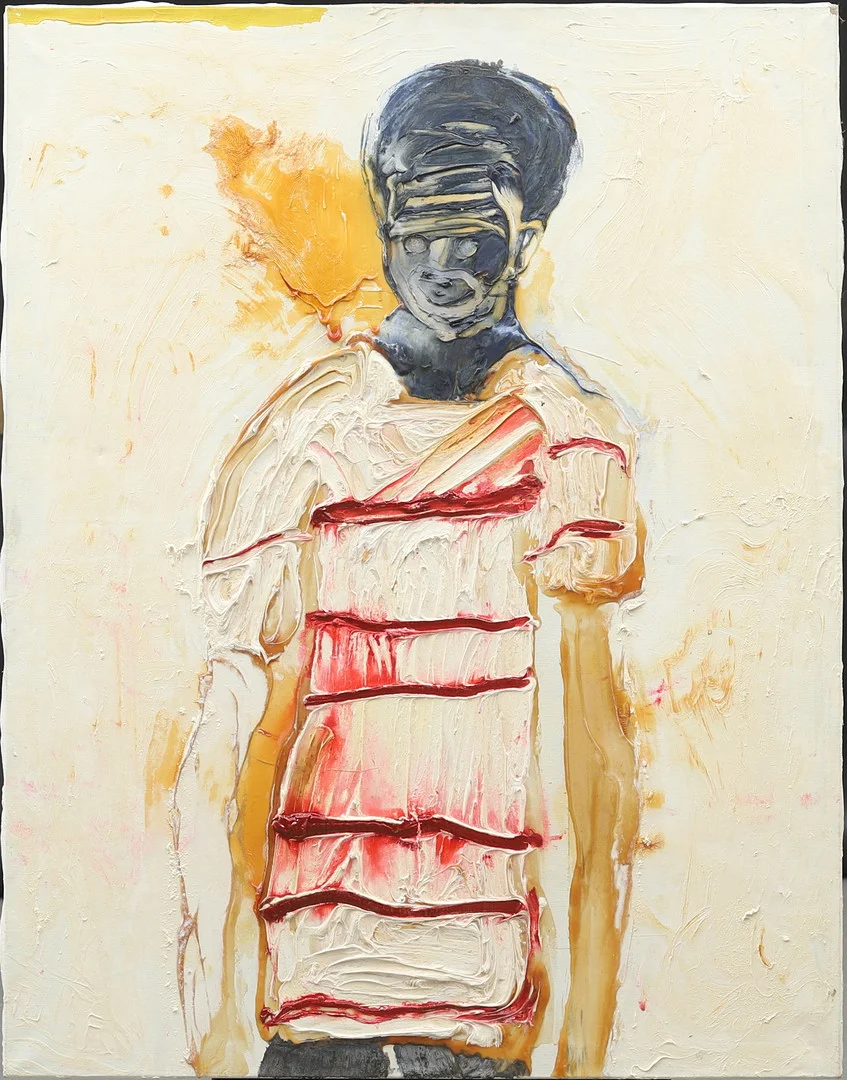 ROY LINDQVIST (1930-1987. "Jublande demostrant", olja på duk, signerad. — Paintings — Garpenhus Auktioner