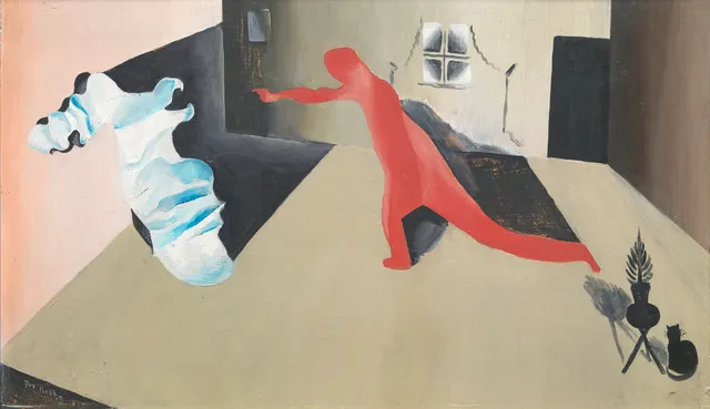 Krohg, Per — Scene med to figurer, 1918