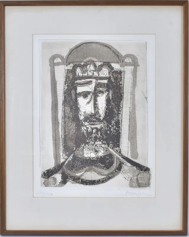 LENNART ROSENSOHN. etsning, Kung Salomo.