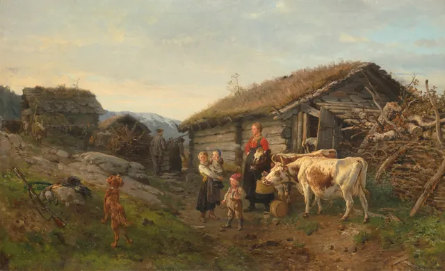 Askevold, Anders — På seteren, 1876
