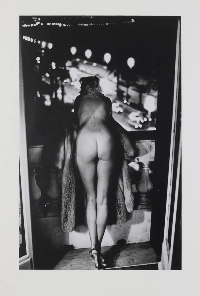 HELMUT NEWTON. EFTER, OFFSETTRYCK, "Winnie at the Negresco, Nice, 1975".