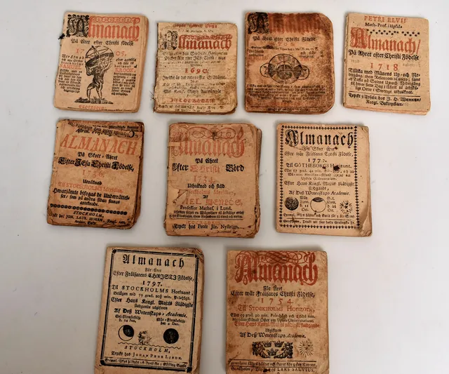 ALMANACKOR 10 st 1690-1797.