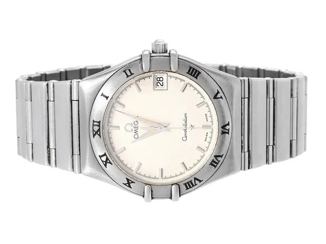 OMEGA, Constellation, ´95, Cal 1432, Serie nr. 55054597, PIC nr. 1512.30.00, Ref nr. ST 396.1201, Boett nr. 396.1201, herrur, 33,5 mm, stål, quartz, safirglas, datum, integrerad originallänk, viklås, Ref nr. 1552/862, ca 1996..