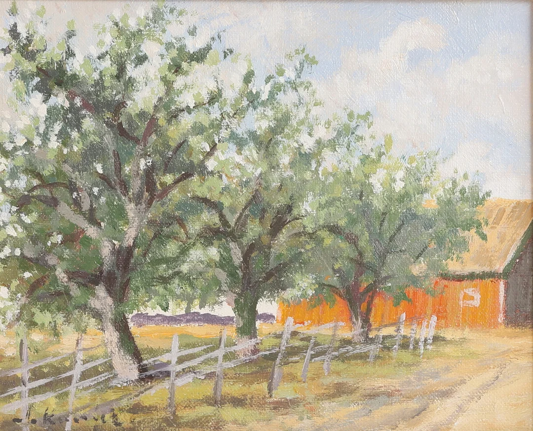 ALEXANDER KUNICKI. Olja på duk, signerad. — Paintings — RA Auktionsverket Norrköping