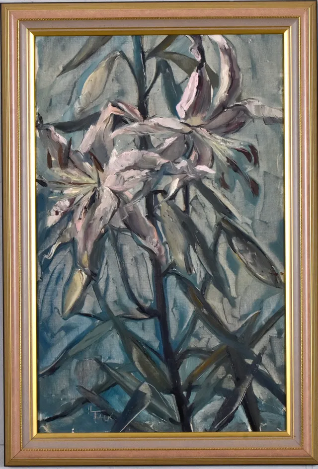 HILDEGARD FALK. Olja på duk.