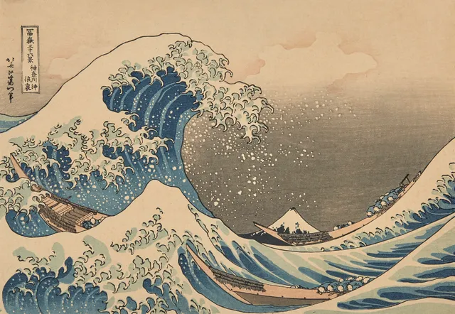 Hokusai, Katsushika — Den store bølgen ved Kanagawa