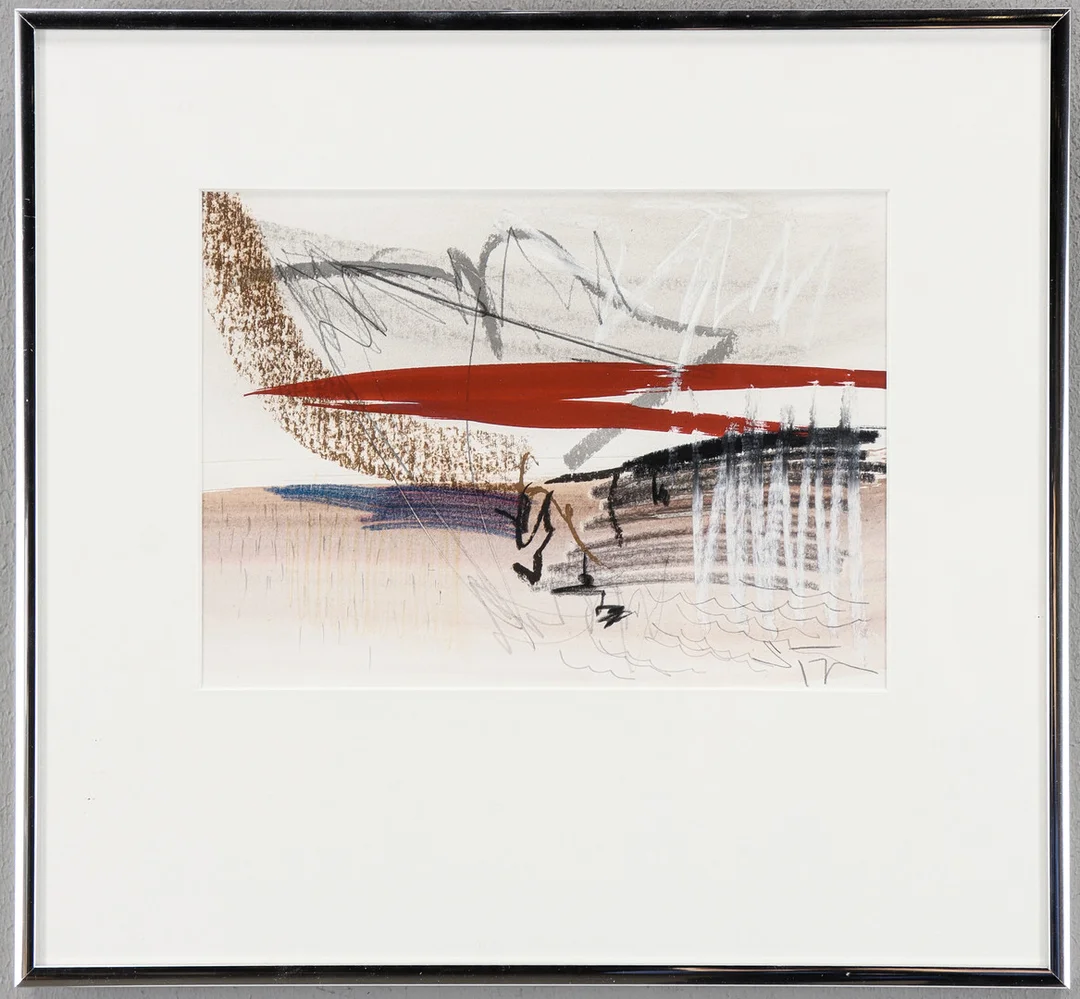 LARS SJÖGREN. Blandteknik, signerad. — Paintings — Karlstad Hammarö Auktionsverk