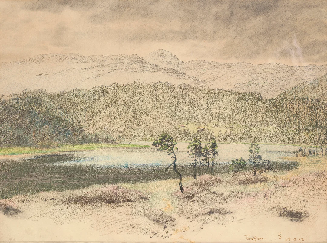 Skredsvig, Christian — "Tovstjærn" 1912 — Kunst/Øvrig billedkunst — Blomqvist
