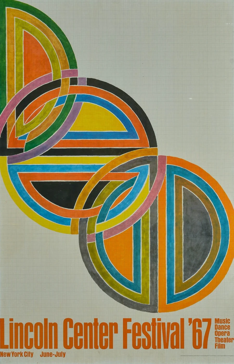 Frank Stella. 'Lincon Center Festival 67' plakat — Paintings and sculptures/Prints and photography — Lauritz
