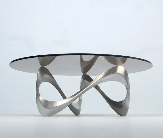 KNUT HESTERBERG. Ronald Schmitt. Couchtisch 'Snake Coffee Table', Deutschland, 1960er Jahre.
