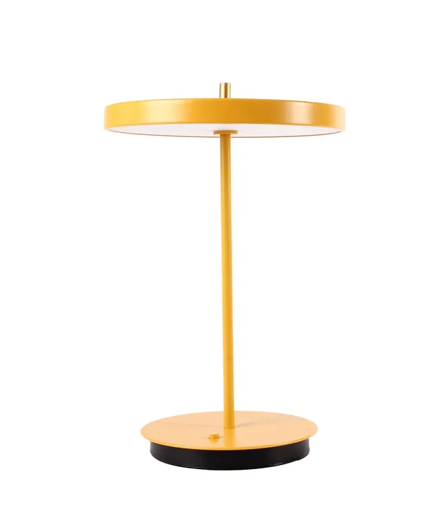 Søren Ravn Christensen. Portable table lamp, model Asteria move yellow.