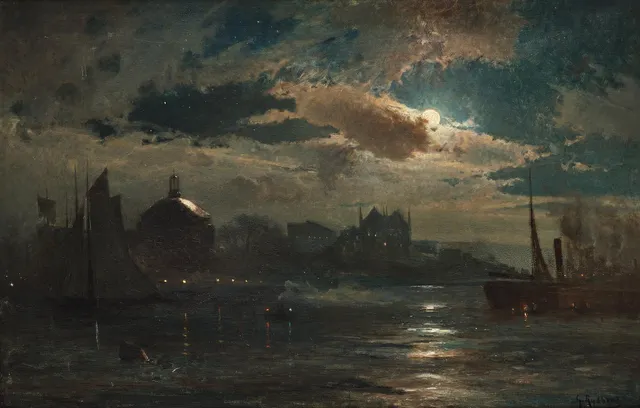 Gustaf Rydberg, Stockholms ström i månsken.
