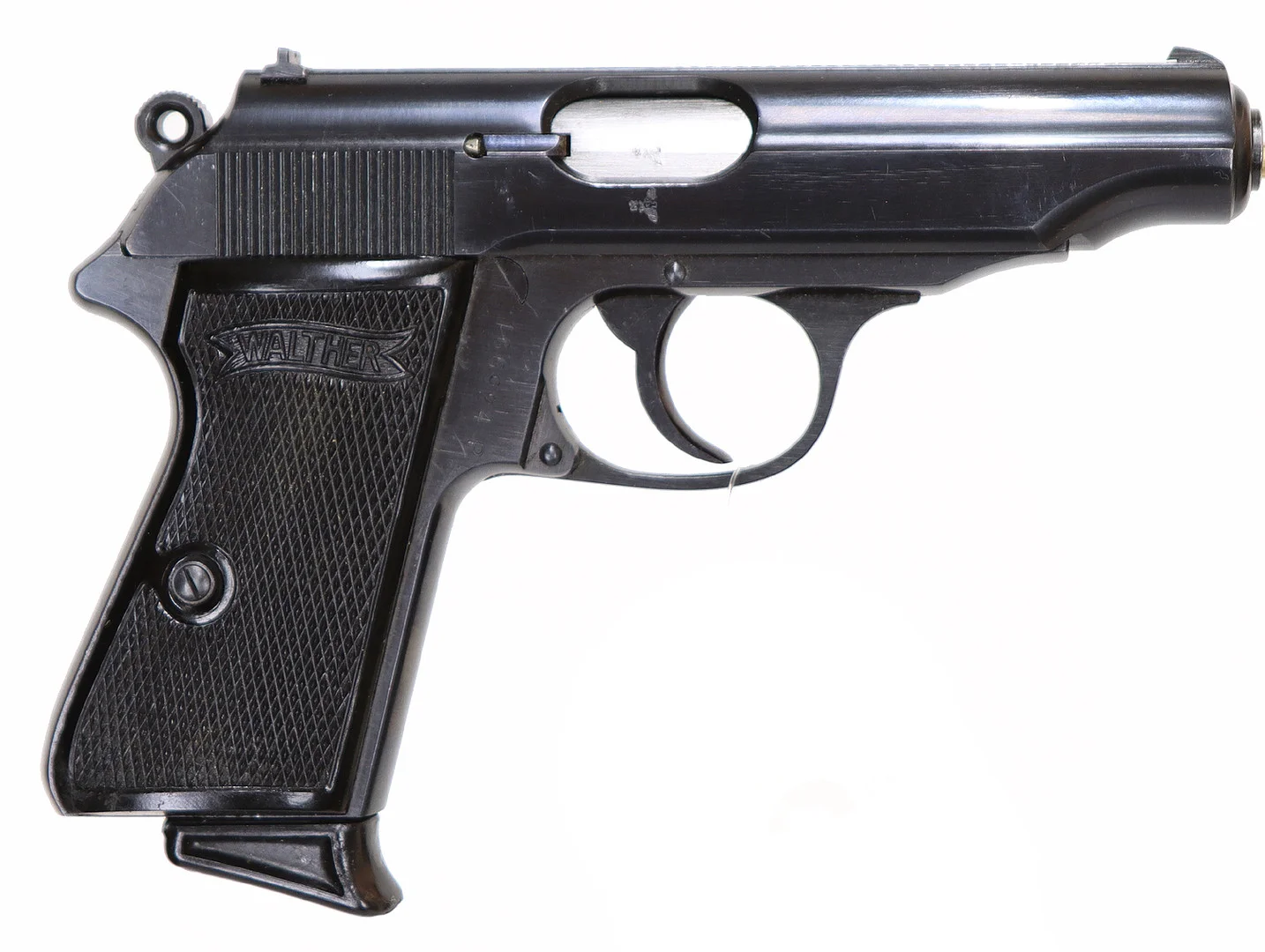 66. PISTOL, tysk, Halvautomatisk, fabrikat Walter Zella-Mehlis, modell PP, kaliber 7,65mm, tillv.nr 166924P. — Pistols — Walter Borg