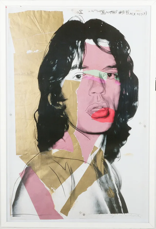 ANDY WARHOL. 1928-1987. Efter, "Mick Jagger 1975", offsettryck.