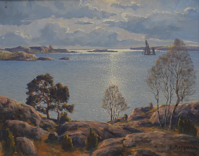 KARL BERGMAN. KUSTLANDSKAP.
