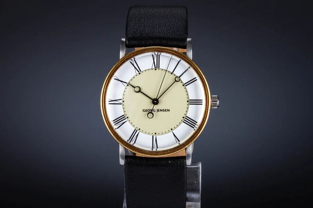 Bo Bonfils for Georg Jensen. Herreur i 18 kt. guld og stål — Watches and clocks/Men’s watches — Lauritz