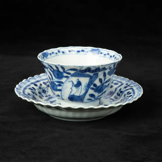 KOPP med FAT, porslin, Kina, troligtvis 1700-tal.