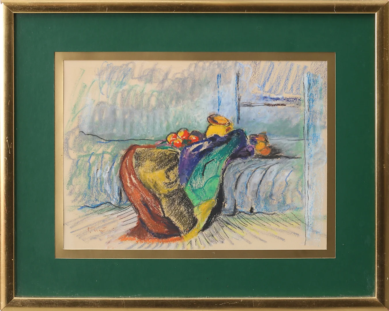 PATRIK REUTERSWÄRD. Pastellkrita på papper, stilleben, signerad. — Paintings — Garpenhus Auktioner