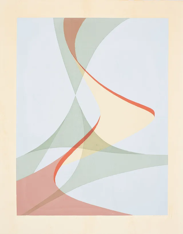 NILS NIXON. Geometrisk komposition, signerad, numrerad 32/115, daterad -50.