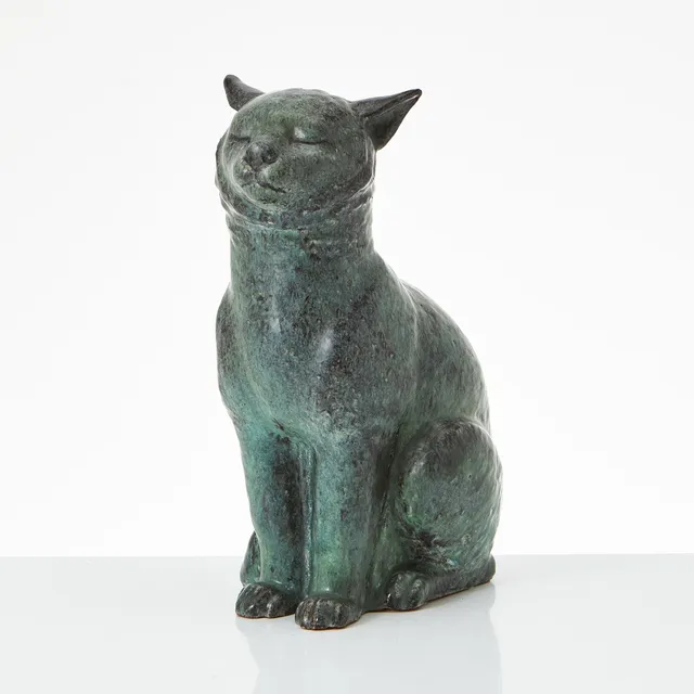 HILDUR HAGGÅRD. (Sverige, 1885-1958). Figurin, lergods, 1920/30-tal, signerad Haggård.
