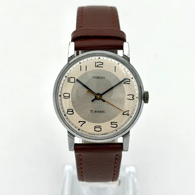 POBEDA, armbandsur, 1960/70-tal, manuell, stål.