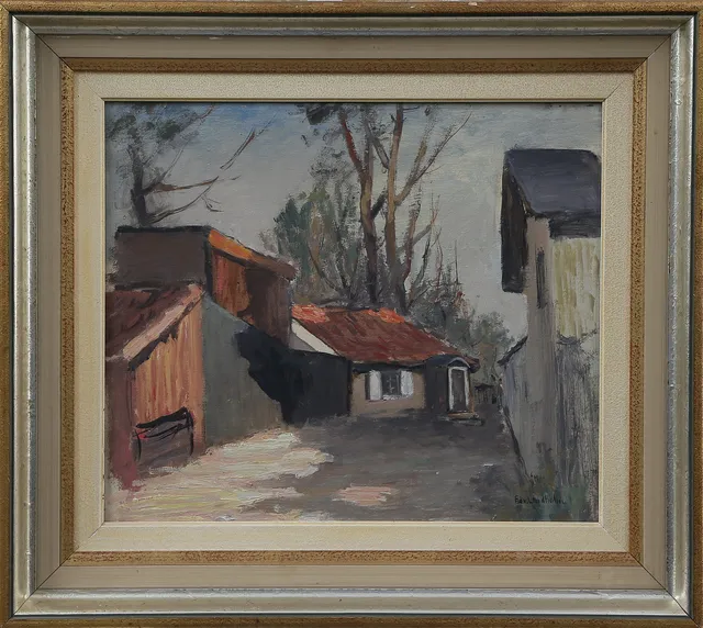EDVIN LINDHOLM HOUGE. OLJA på duk, signerad, 1900-tal.