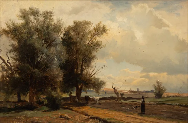 Gustaf Rydberg, tillskriven, Skånskt landskap.