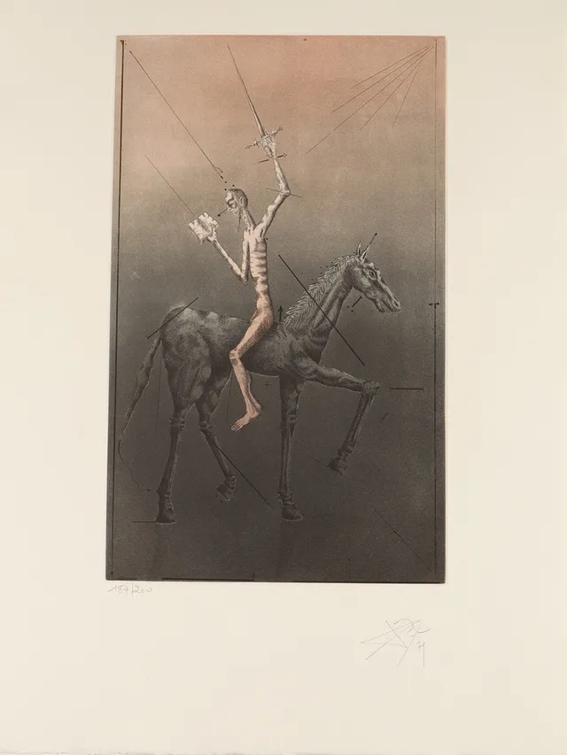 JOAN PONÇ. "Don Quijote a Caballo".