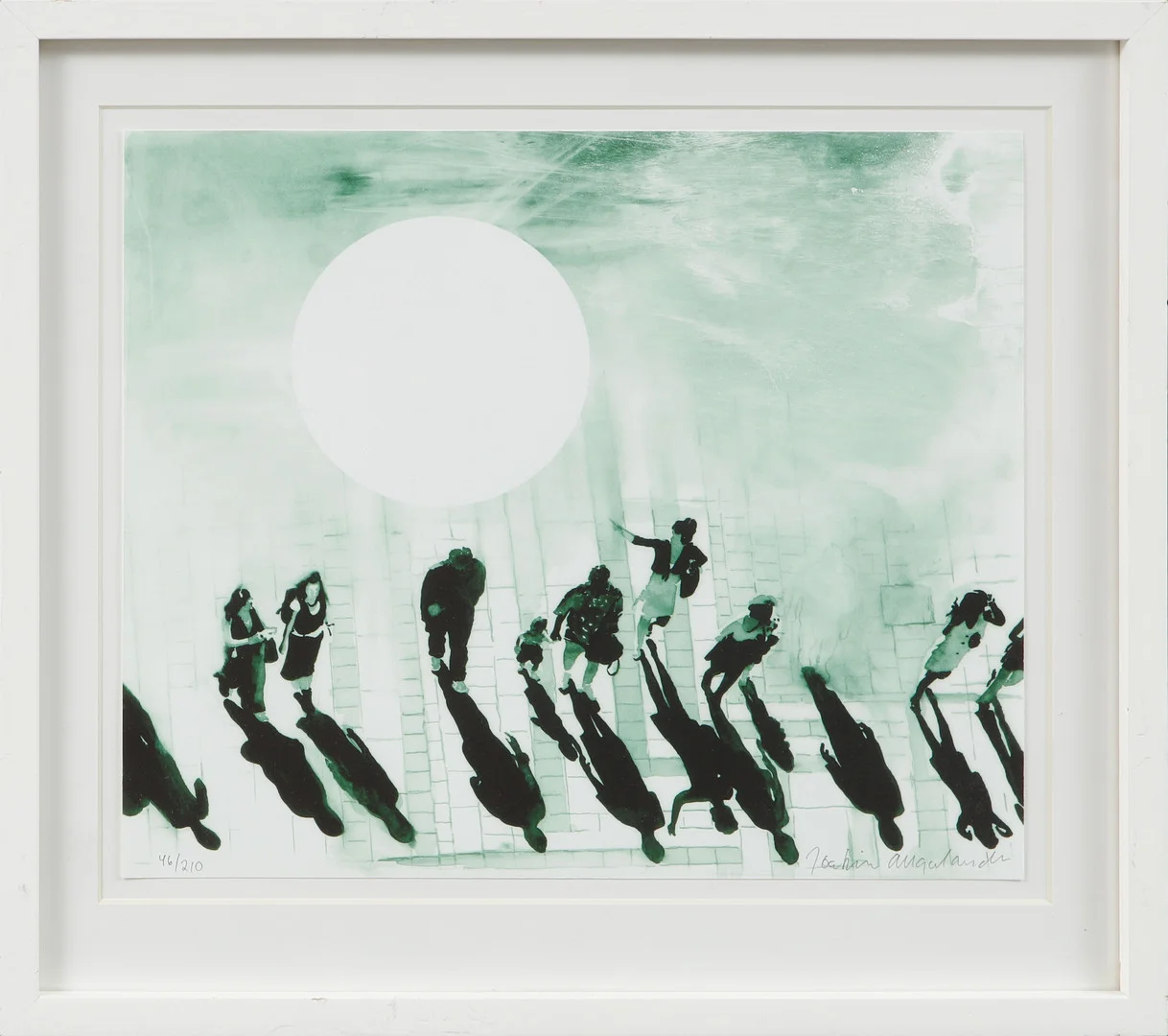 JOAKIM ALLGULANDER. Figurscen, färglitografi, signerad och numrerad 46/210. — Engravings & Prints — Göteborgs Auktionsverk