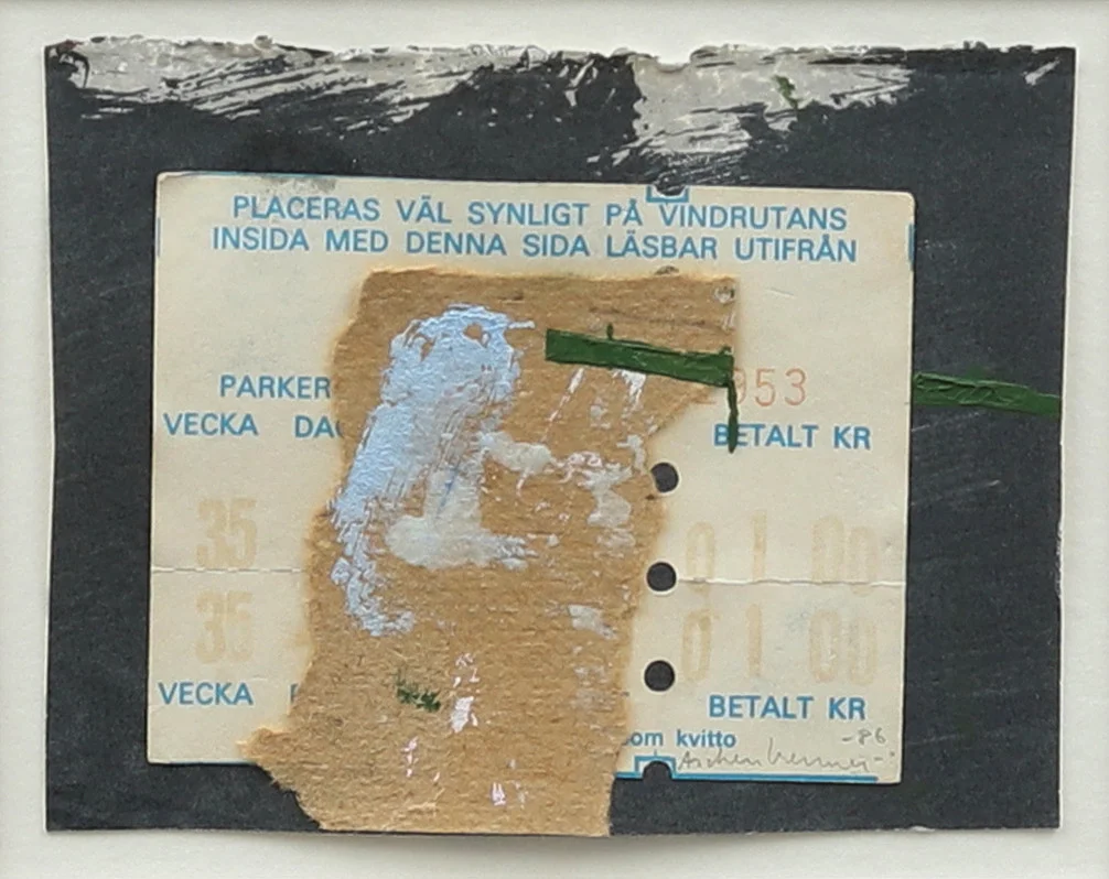 LENNART ASCHENBRENNER. Komposition, blandteknik, signerad och daterad -86. — Paintings — Garpenhus Auktioner