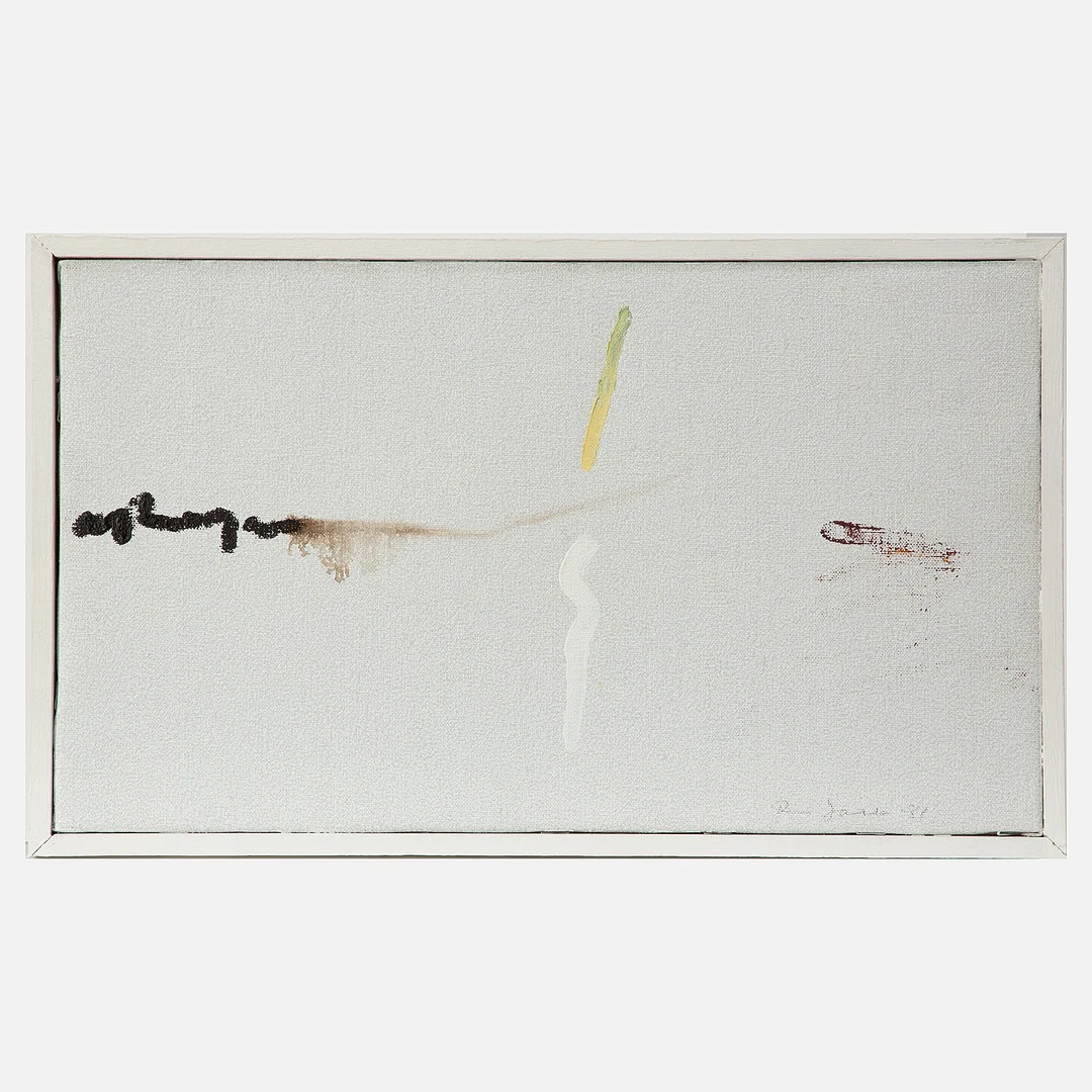 RUNE JANSSON. Olja på duk , "Penseltecken", signerad och daterad 1981. — Paintings — Stockholms Auktionsverk Göteborg