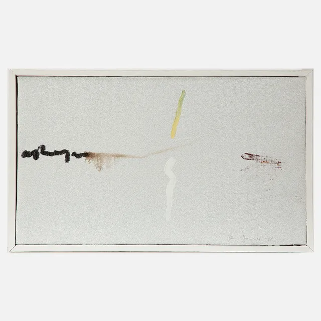 RUNE JANSSON. Olja på duk , "Penseltecken", signerad och daterad 1981.