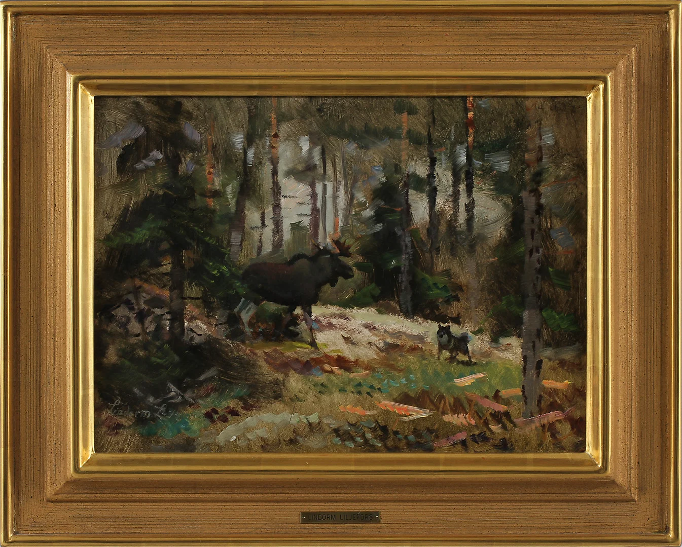 LINDORM LILJEFORS. Olja på pannå, signerad - 72. — Paintings — Göteborgs Auktionsverk