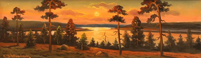 CARL IVAR ÖFVERBECK. Olja på duk, signerad.