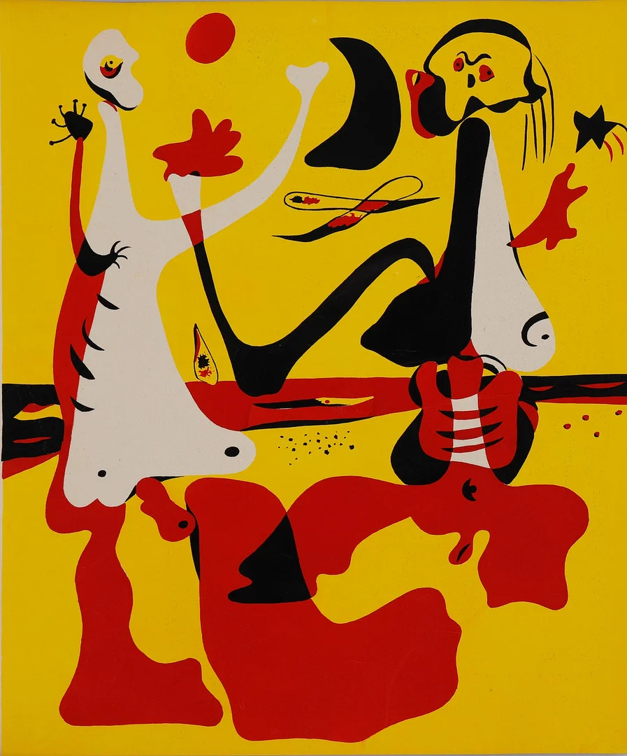 JOAN MIRÓ. "Figures davant el mar". — Engravings & Prints — Balclis