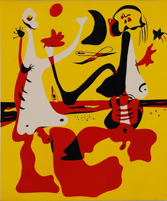 JOAN MIRÓ. "Figures davant el mar".