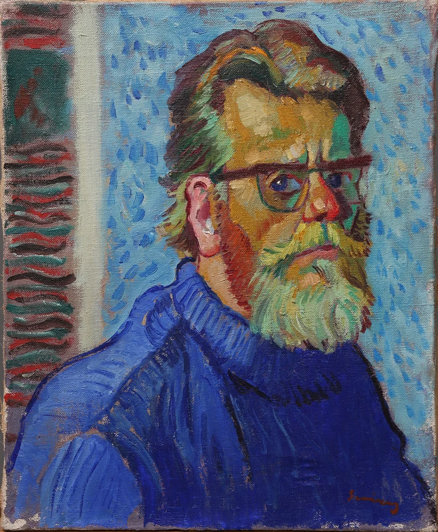 RAMON SANVISENS. "Autorretrat". — Paintings — Balclis