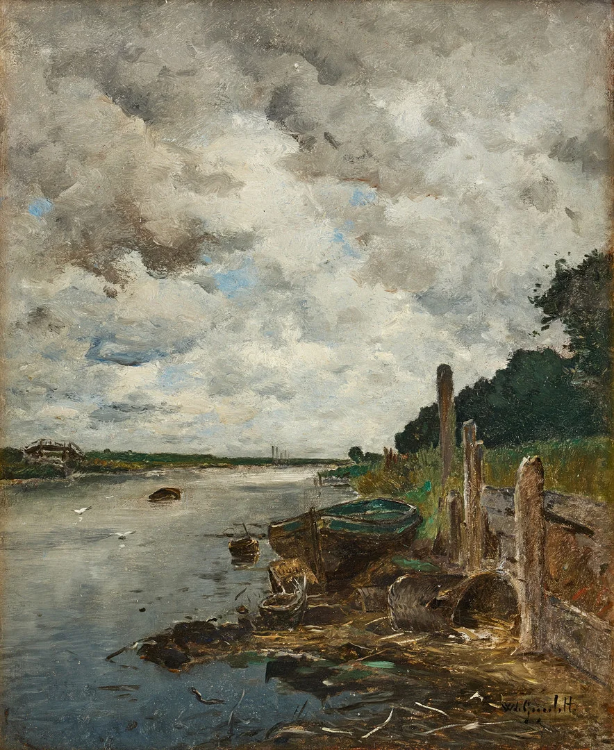 WILHELM VON GEGERFELT. Franskt flodlandskap. — Paintings — Stockholms Auktionsverk Fine Art