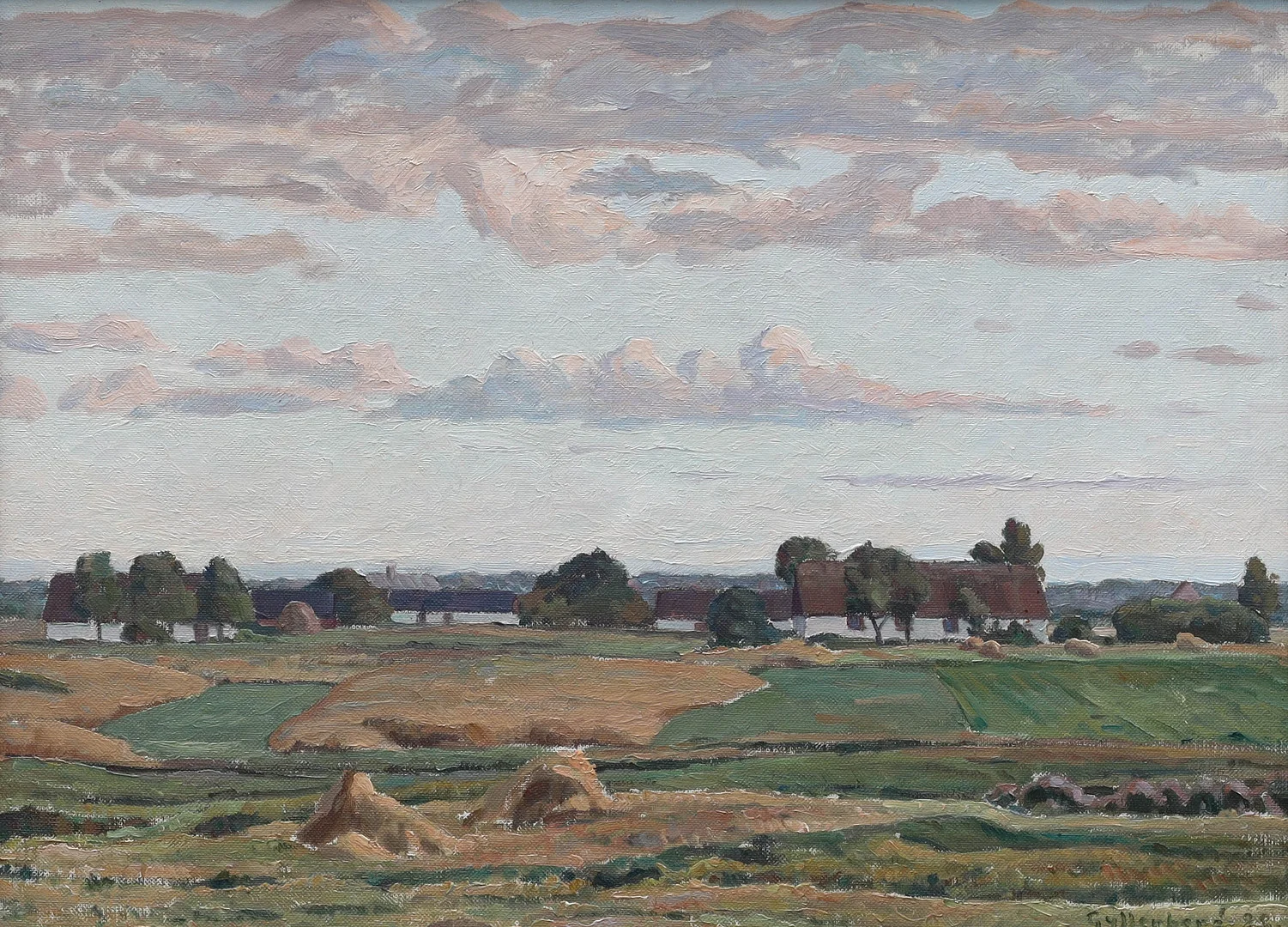 OSSIAN GYLLENBERG. olja på duk, "Från Vitemölla", signerad Gyllenberg, daterad -28. — Paintings — Auktionsmagasinet Vänersborg
