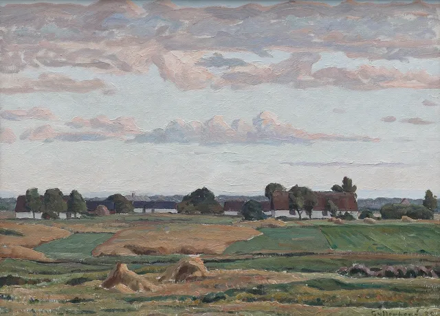 OSSIAN GYLLENBERG. olja på duk, "Från Vitemölla", signerad Gyllenberg, daterad -28.