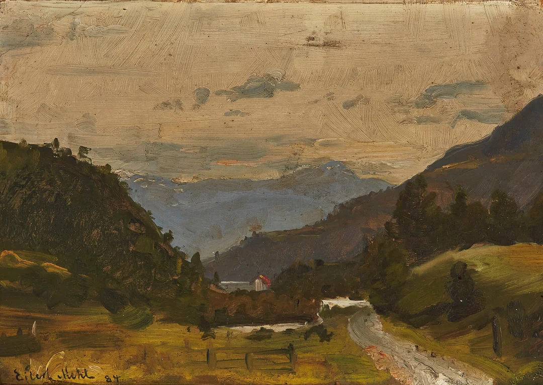 Mehl, Eilert — Landskap, 1884 — Kunst/Maleri — Blomqvist