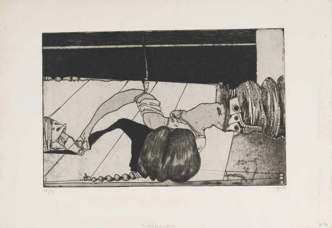 Janssen, Horst — "Häkchen" 1970 — Kunst/Grafikk — Blomqvist